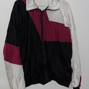 Vintage Colorblock Windbreaker Jacket Y2K